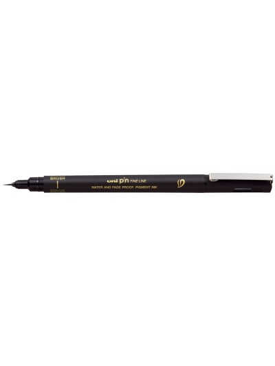 Rotulador uniball pin 500ef punta pincel flexible color negro
