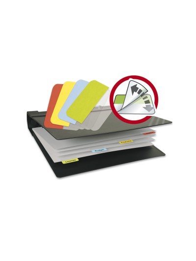 Banderitas separadoras rigida tarifold removible 12x40 mm pack de 48 unidades colores surtidos