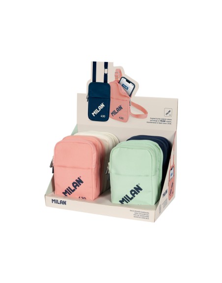 Bolso bandolera milan 430 since 1918 pequeño expositor de 12 unidades colores surtidos