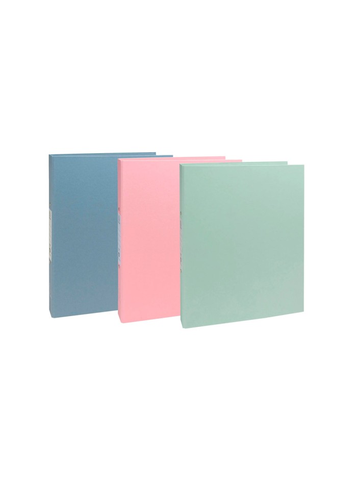 Carpeta de 4 anillas 30 mm redondas exacompta autentik din a4+ carton reciclado forrado colores surtidos Carpeta de 4 anillas 30 mm redondas exacompta autentik din a4+ carton reciclado forrado colores surtidos