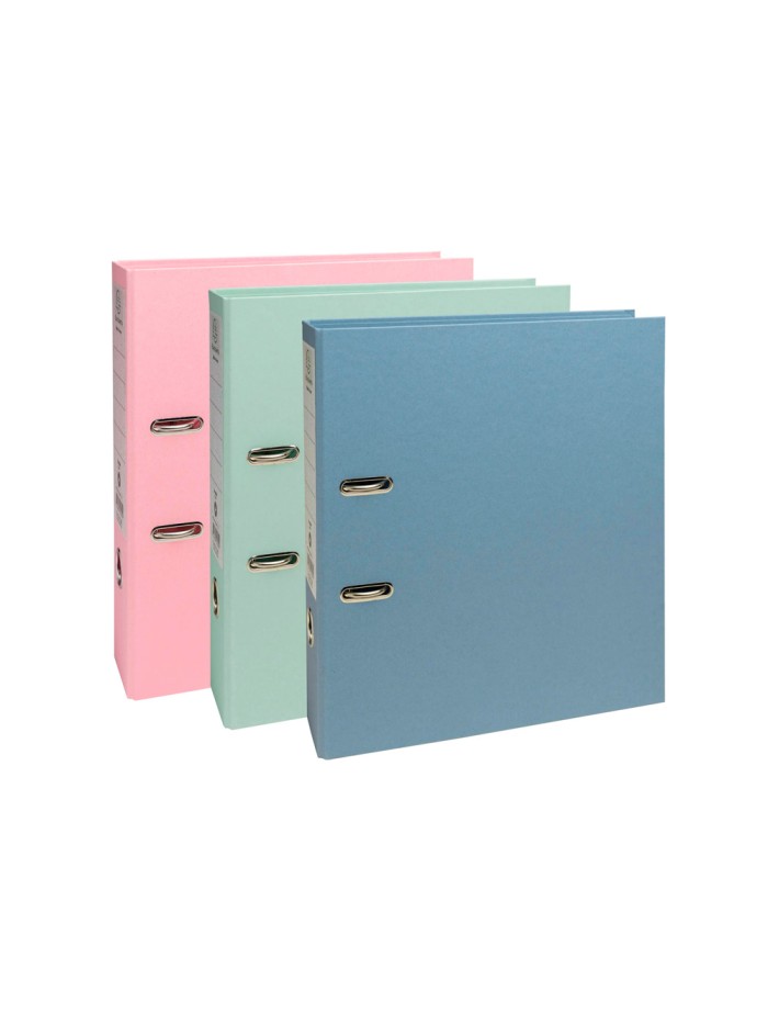 Archivador de palanca exacompta autentik carton reciclado din a4+ lomo 80 mm colores surtidos Archivador de palanca exacompta autentik carton reciclado din a4+ lomo 80 mm colores surtidos