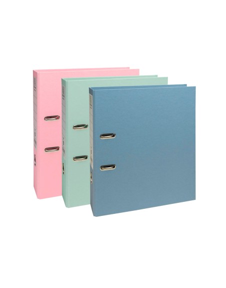 Archivador de palanca exacompta autentik carton reciclado din a4+ lomo 80 mm colores surtidos