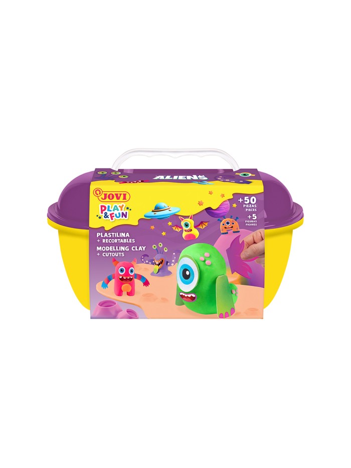 Juego jovi play&fun plastilina cofre aliens Juego jovi play&fun plastilina cofre aliens