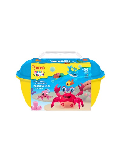 Juego jovi play&fun plastilina cofre splash