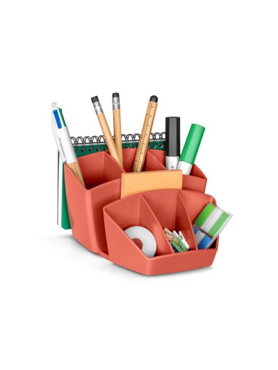 Organizador de sobremesa cep terra nova 8 departamentos color terracota 143x158x93 mm