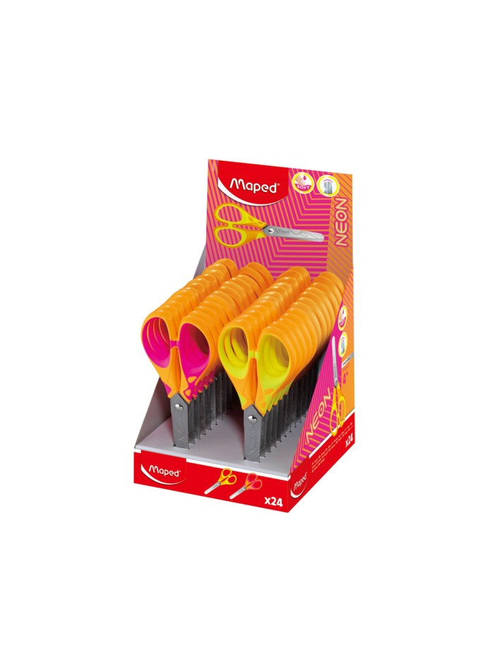 Tijeras escolar maped essentials soft neon 13 cm Tijeras escolar maped essentials soft neon 13 cm