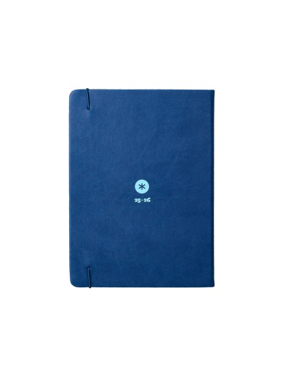 Agenda escolar antartik 25-26 encuadernada go! simil piel azul oscuro semana vista a5 bilingüe papel fsc 80 gr