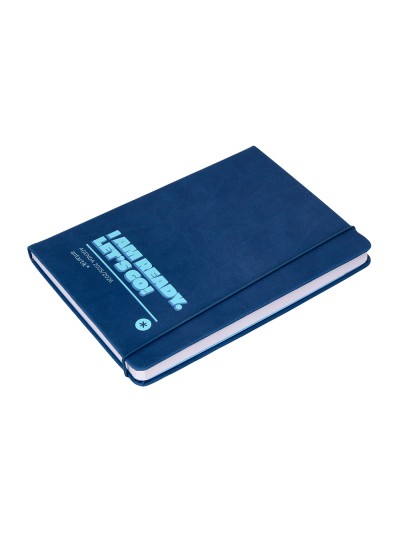 Agenda escolar antartik 25-26 encuadernada go! simil piel azul oscuro semana vista a5 bilingüe papel fsc 80 gr