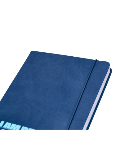 Agenda escolar antartik 25-26 encuadernada go! simil piel azul oscuro semana vista a5 bilingüe papel fsc 80 gr