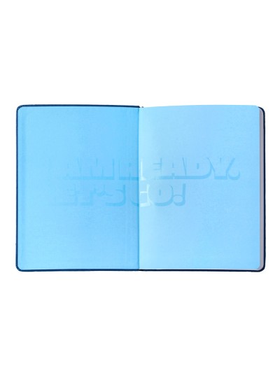 Agenda escolar antartik 25-26 encuadernada go! simil piel azul oscuro semana vista a5 bilingüe papel fsc 80 gr