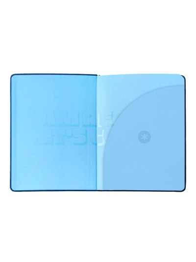 Agenda escolar antartik 25-26 encuadernada go! simil piel azul oscuro semana vista a5 bilingüe papel fsc 80 gr