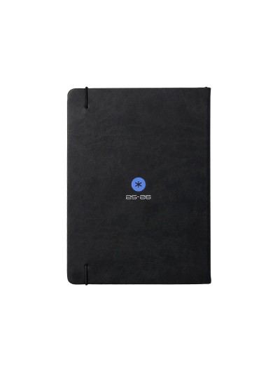 Agenda escolar antartik 25-26 encuadernada go! simil piel negro semana vista a5 bilingüepapel fsc 80 gr