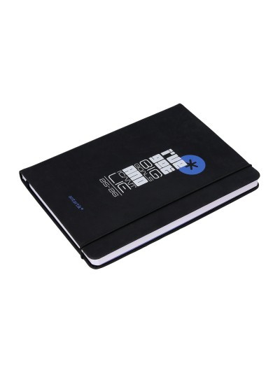 Agenda escolar antartik 25-26 encuadernada go! simil piel negro semana vista a5 bilingüepapel fsc 80 gr