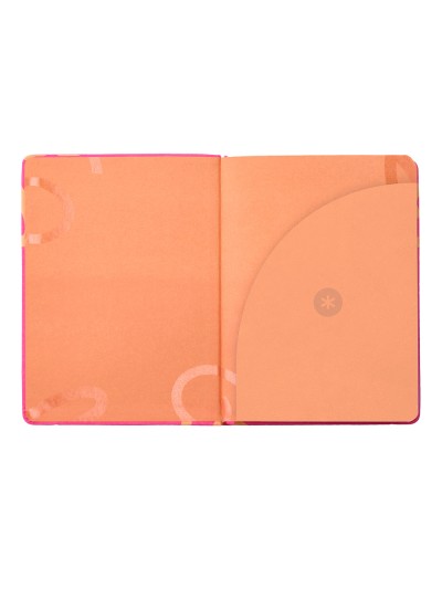 Agenda escolar antartik 25-26 encuadernada go! simil piel fucsia semana vista a5 bilingüe papel fsc 80 gr