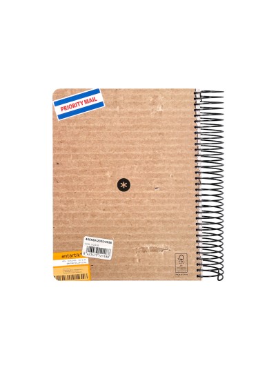 Agenda escolar antartik 25-26 espiral cargo dia pagina a5 bilingüe papel fsc 80 gr