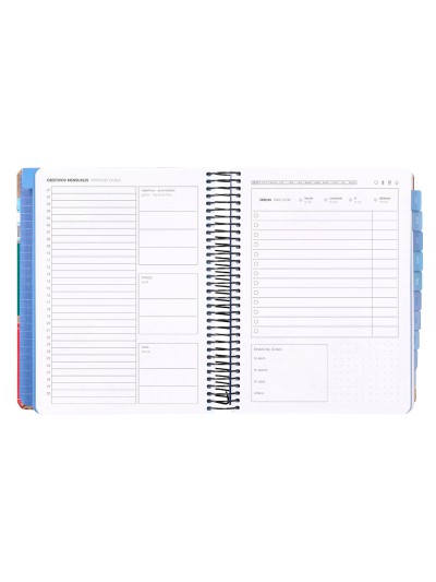 Agenda escolar antartik 25-26 espiral cargo dia pagina a5 bilingüe papel fsc 80 gr