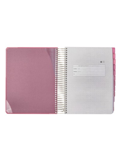 Agenda escolar antartik 25-26 espiral fun day rosa dia pagina a5 bilingüe papel fsc 80 gr