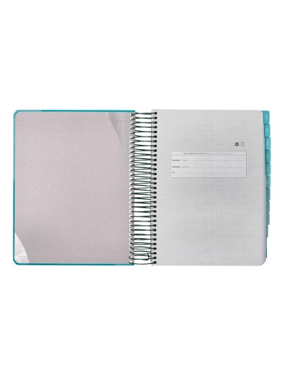 Agenda escolar antartik 25-26 espiral fun day turquesa dia pagina a5 bilingüe papel fsc 80 gr