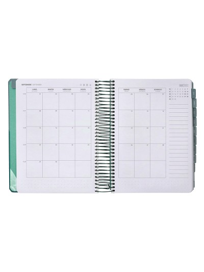 Agenda escolar antartik 25-26 espiral fun day azul oscuro dia pagina a5 bilingüe papel fsc 80 gr