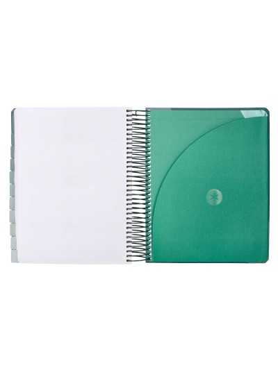 Agenda escolar antartik 25-26 espiral fun day azul oscuro dia pagina a5 bilingüe papel fsc 80 gr