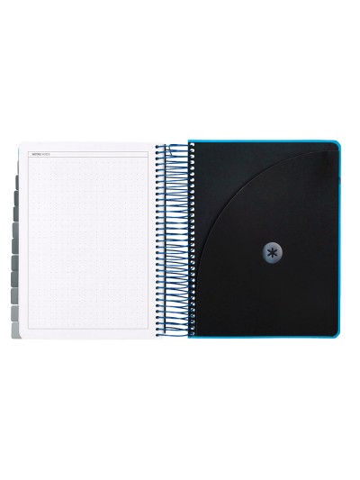 Agenda escolar antartik 25-26 espiral neon azul dia pagina a5 bilingüe papel fsc 80 gr