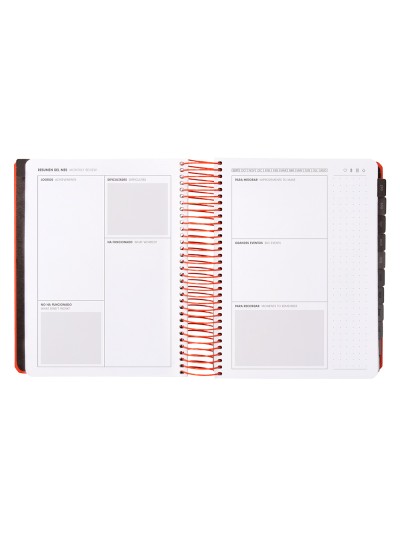 Agenda escolar antartik 25-26 espiral neon rosa dia pagina a5 bilingüe papel fsc 80 gr