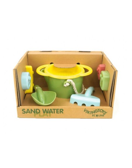 Set de playa vikingtoys ecoline ecologico y reciclable 7 piezas