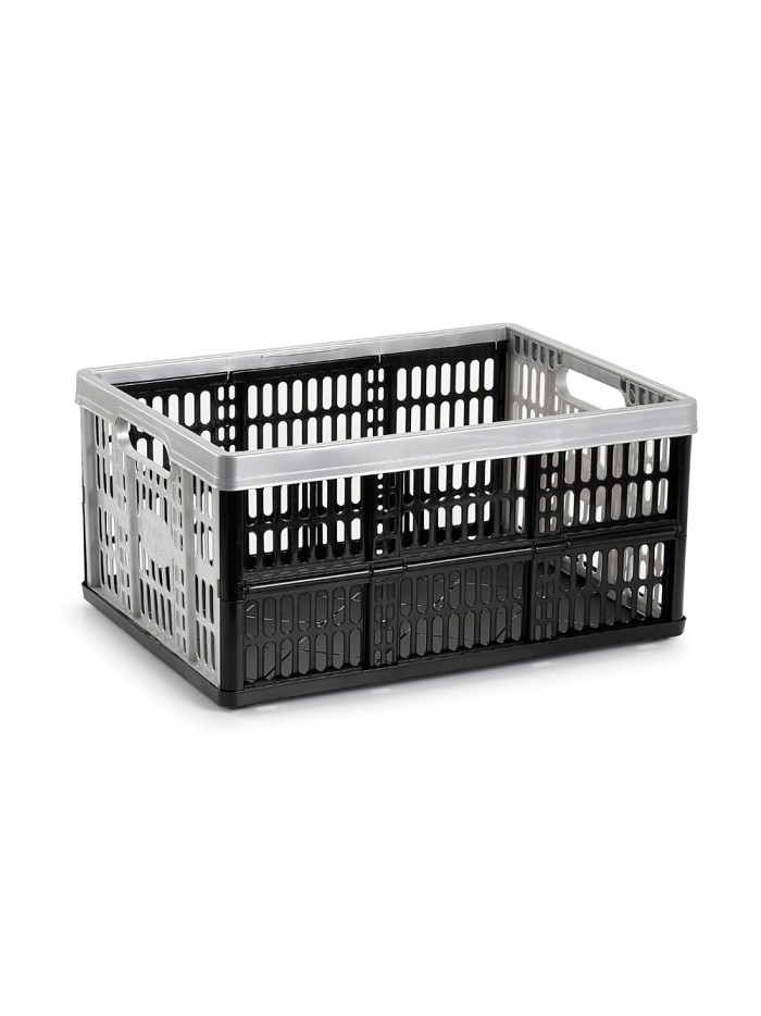 Caja plegable plasticforte 32 litros plastico color plata 480x350x230 mm Caja plegable plasticforte 32 litros plastico color plata 480x350x230 mm