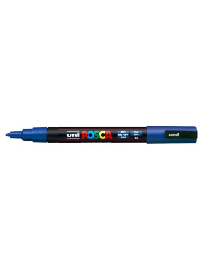Rotulador uni posca pc-3m marcador de pintura punta conica 0,9-1,3 mm azul