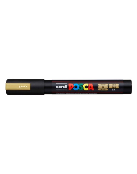 Rotulador uni posca 1,8 - 2,5 mm pc-5m oro