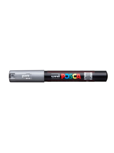 Rotulador uni posca 0,7 mm pc-1m plata