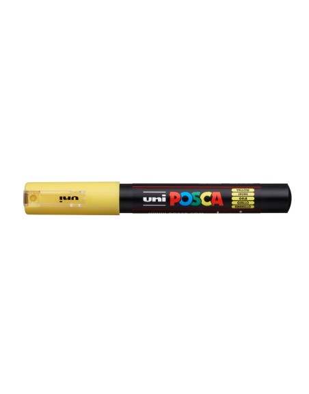 Rotulador uni posca 0,7 mm pc-1m amarillo
