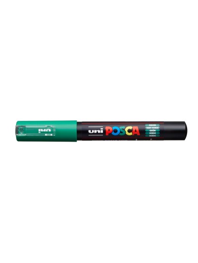 Rotulador uni posca 0,7 mm pc-1m verde