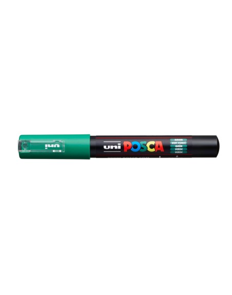 Rotulador uni posca 0,7 mm pc-1m verde