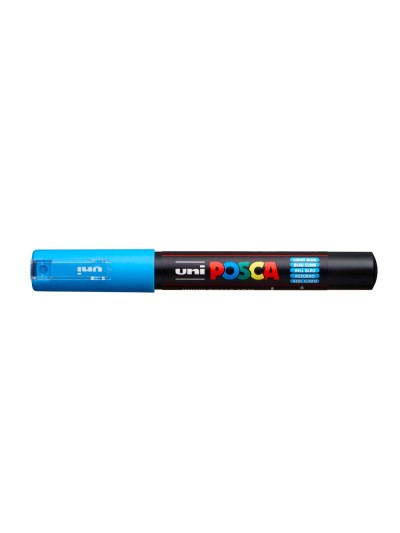 Rotulador uni posca 0,7 mm pc-1m azul claro