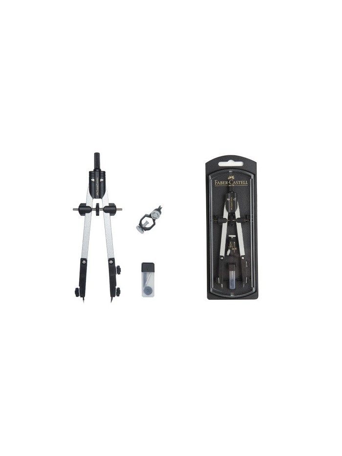 Compas faber castell escolar de ajuste rapido con adaptador universal Compas faber castell escolar de ajuste rapido con adaptador universal