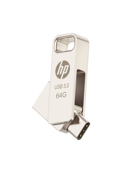 Memoria usb 3.2 - usb tipo c hp 64gb x206c otg