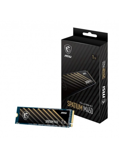 Disco duro interno solido ssd msi spatium m450 1tb m.2 nvme pcie4