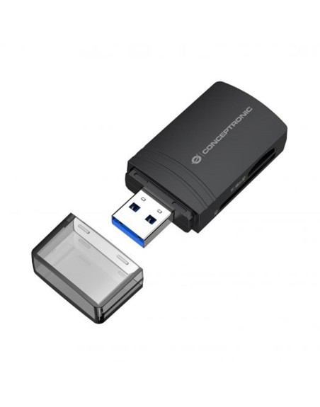 Lector de tarjetas usb 3.0 conceptronic bian06b sd - sdhc - sdxc - microsd - tflash