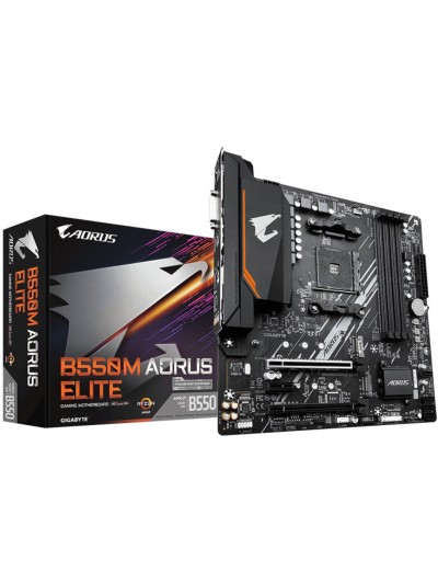 Placa base gigabyte b550m aorus elite am4 m - atx - 4x ddr4 - 4x sata 6gb - s - 4x usb 3.2 - 4x usb 2.0 gab55mael