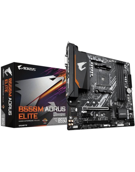 Placa base gigabyte b550m aorus elite am4 m - atx - 4x ddr4 - 4x sata 6gb - s - 4x usb 3.2 - 4x usb 2.0 gab55mael