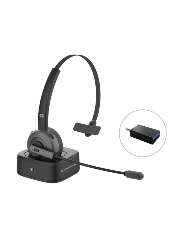 Auricular conceptronic bluetooth polona03bd con base de carga headset mono Auricular conceptronic bluetooth polona03bd con base de carga headset mono