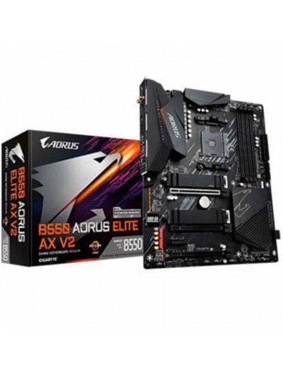 Placa base gigabyte am4 b550 aorus elite ax v2 atx - 4xddr4 - 4xsata6 - 1xusb - c - 1xusb 3.2 - 2xusb 2.0