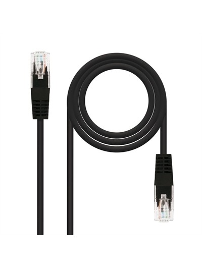 Latiguillo cable red utp cat.6 rj45 nanocable 2m negro