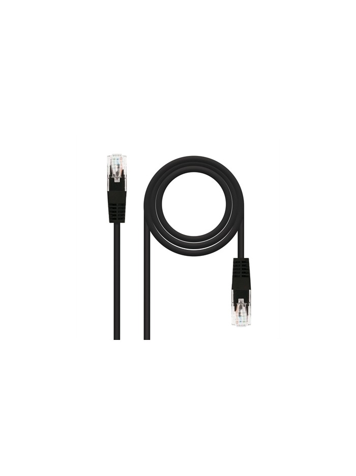Latiguillo cable red utp cat.6 rj45 nanocable 2m negro Latiguillo cable red utp cat.6 rj45 nanocable 2m negro
