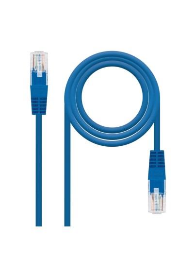 Latiguillo cable red utp cat.6 rj45 nanocable 1m azul