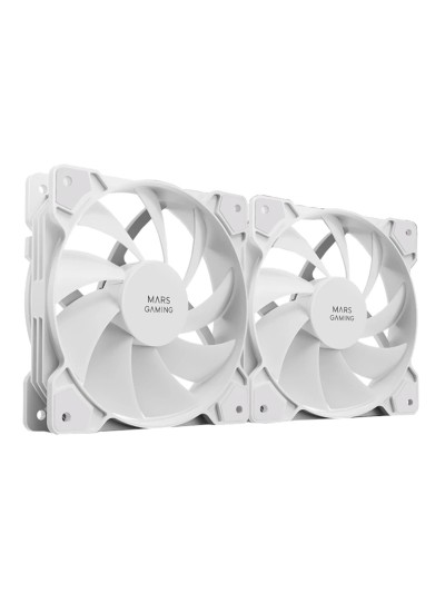 Ventilador mars gaming mfprox2 2 x 120mm blanco