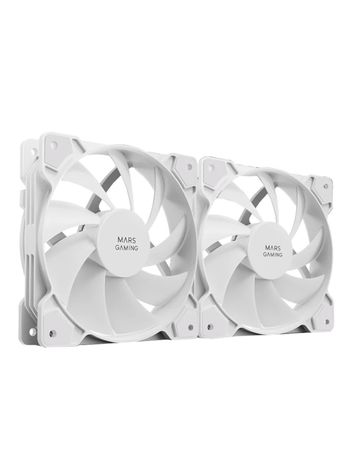 Ventilador mars gaming mfprox2 2 x 120mm blanco Ventilador mars gaming mfprox2 2 x 120mm blanco