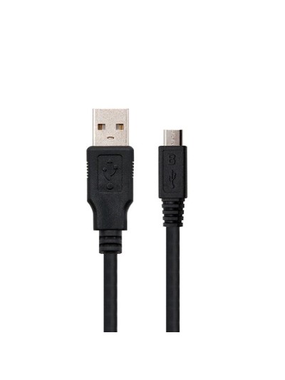 Cable usb 2.0 a micro usb nanocable 0.8m - macho - hembra - negro