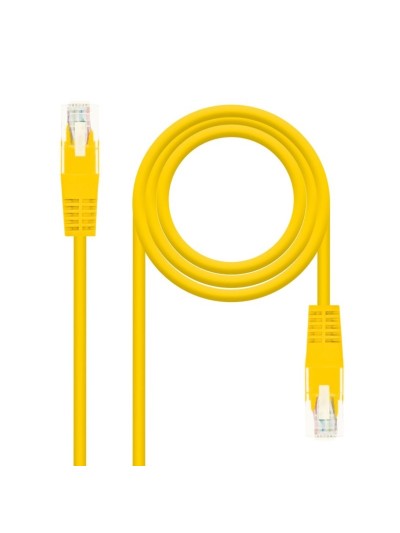 Latiguillo cable red utp cat.6 rj45 nanocable 0.25cm amarillo